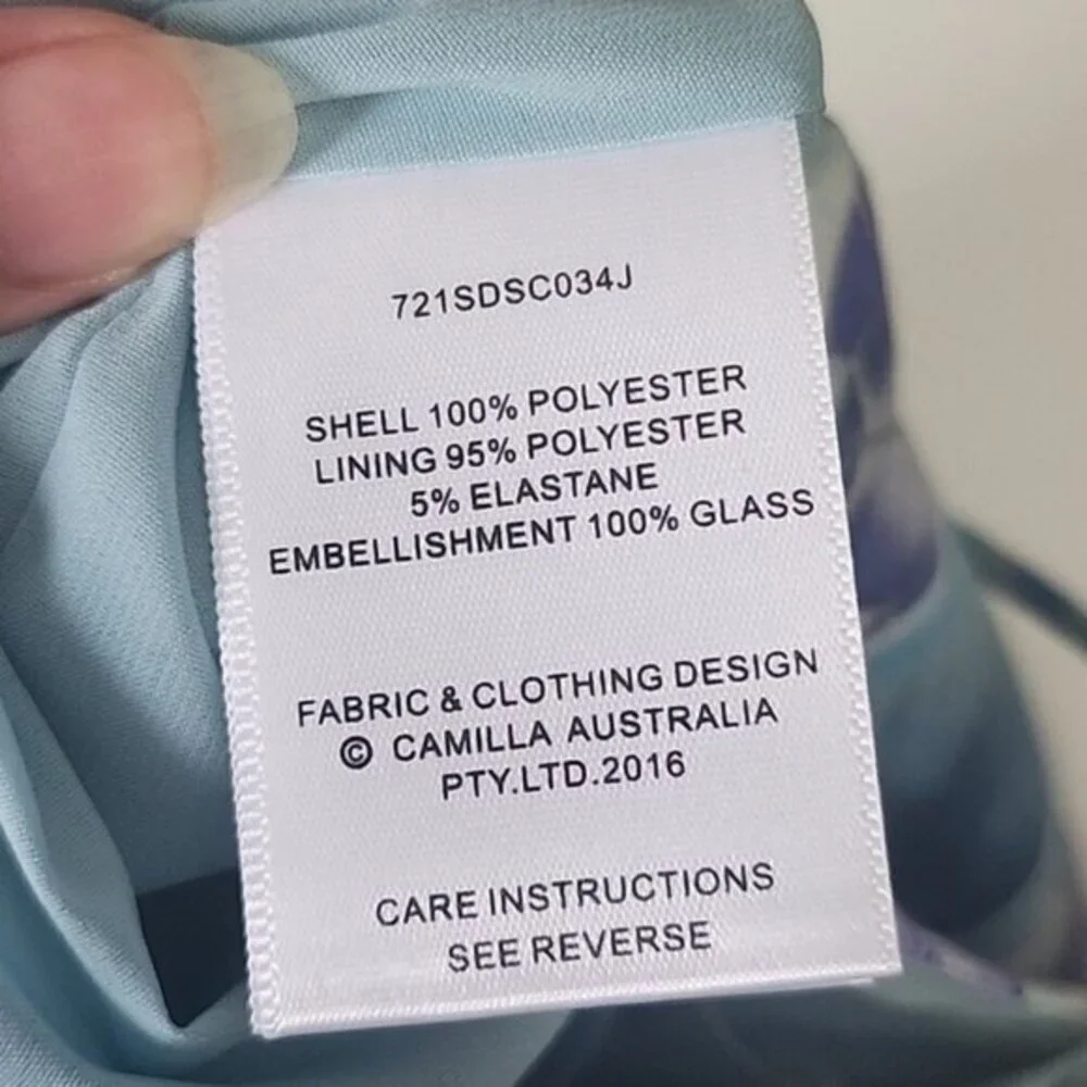 CAMILLA The Blue Market V Neck Fitted Dress Size XS b49 - Picture 15 of 16